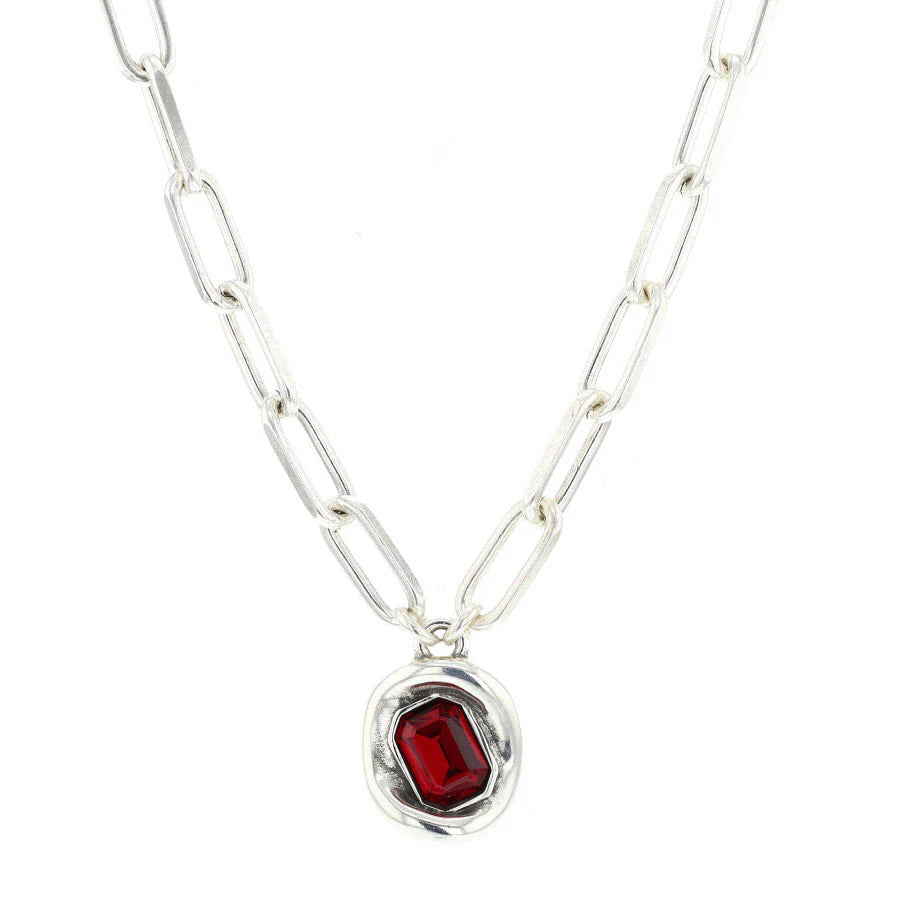 High quality Uno De 50 Cool Necklace Garnet