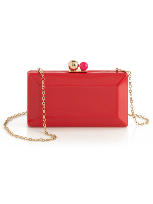 Shiraleah Mackenzie Red Minaudiere