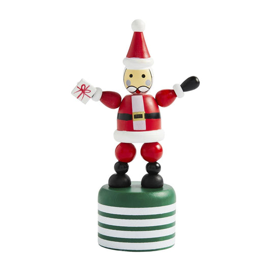 Mudpie Collapsing Wood Toy Santa