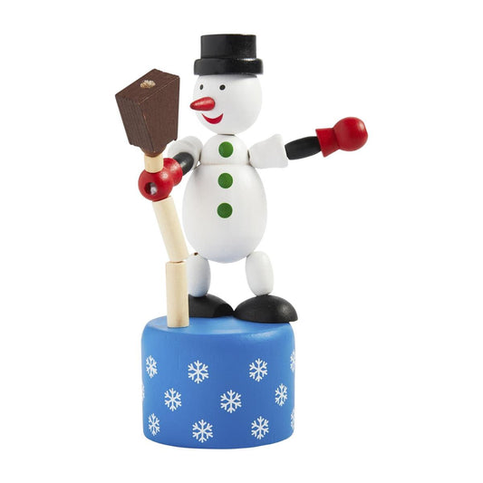 Collapsing Wood Toy Snowman