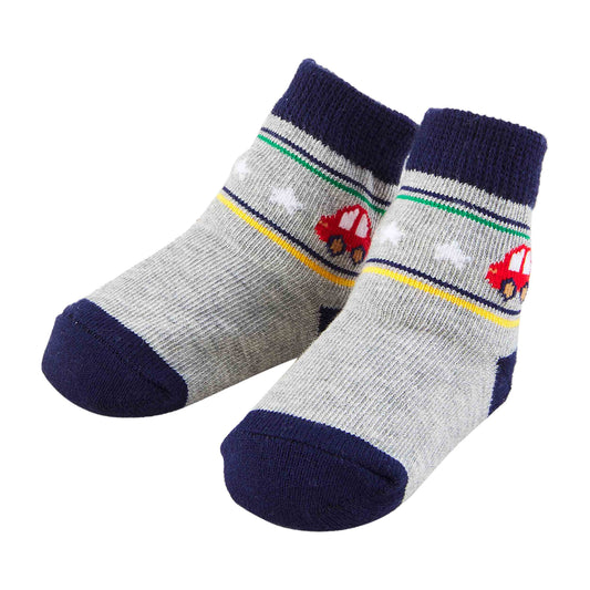 Socks Gray and Navy Car Socks