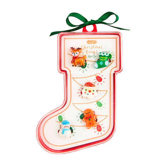 Christmas Dress-Up Ring Set Stocking