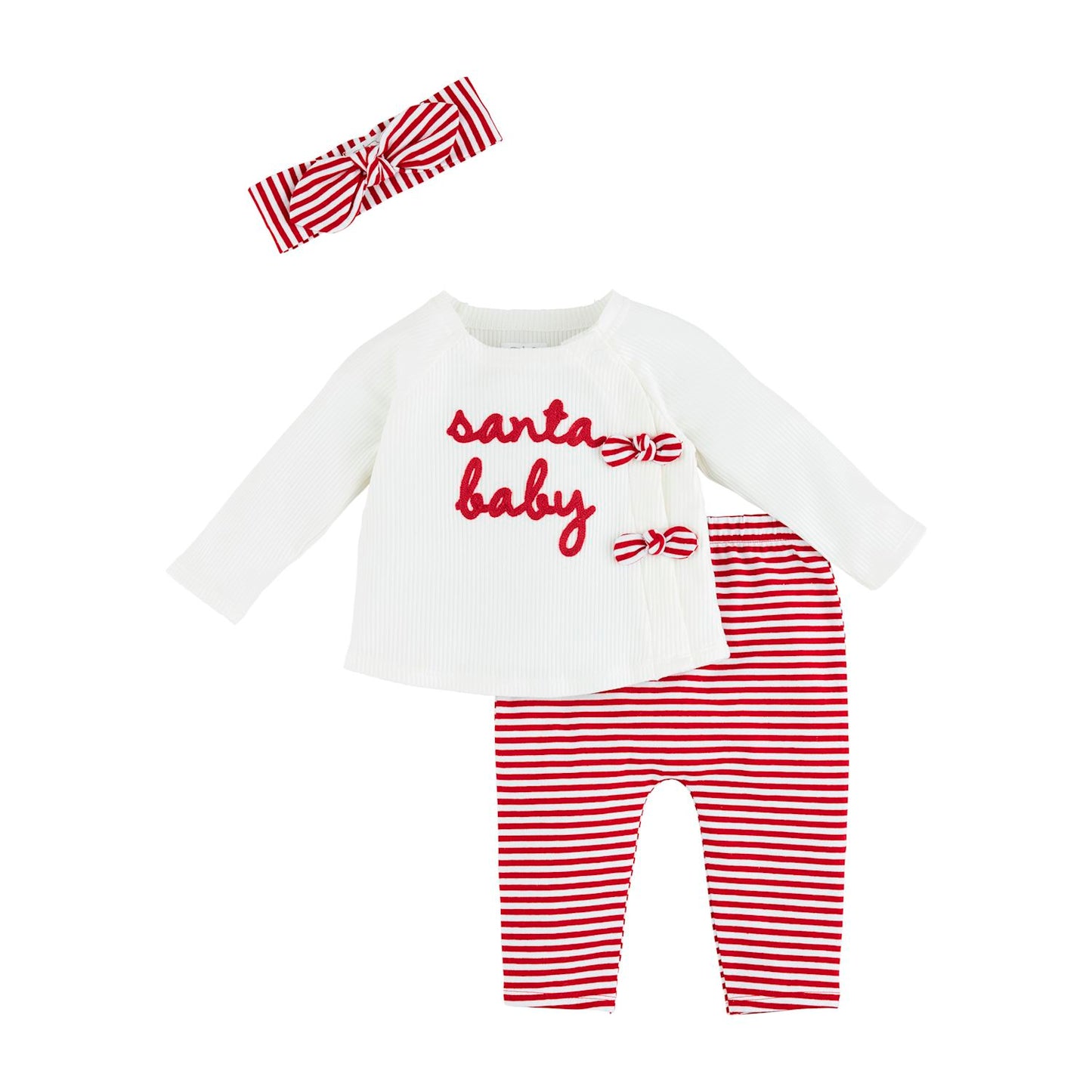 Mudpie Santa Baby 3 Piece Set 6M