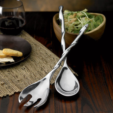 Twisted Salad Server Set