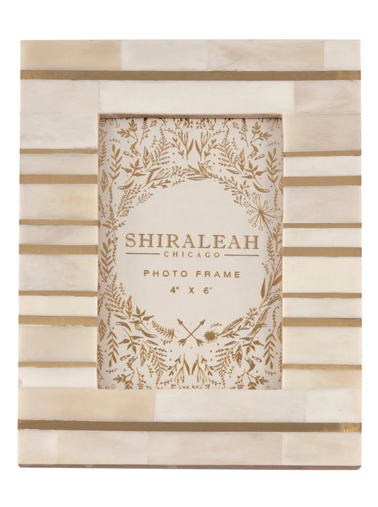 Shiraleah Portofino Bone & Brass 4x 6 Frame