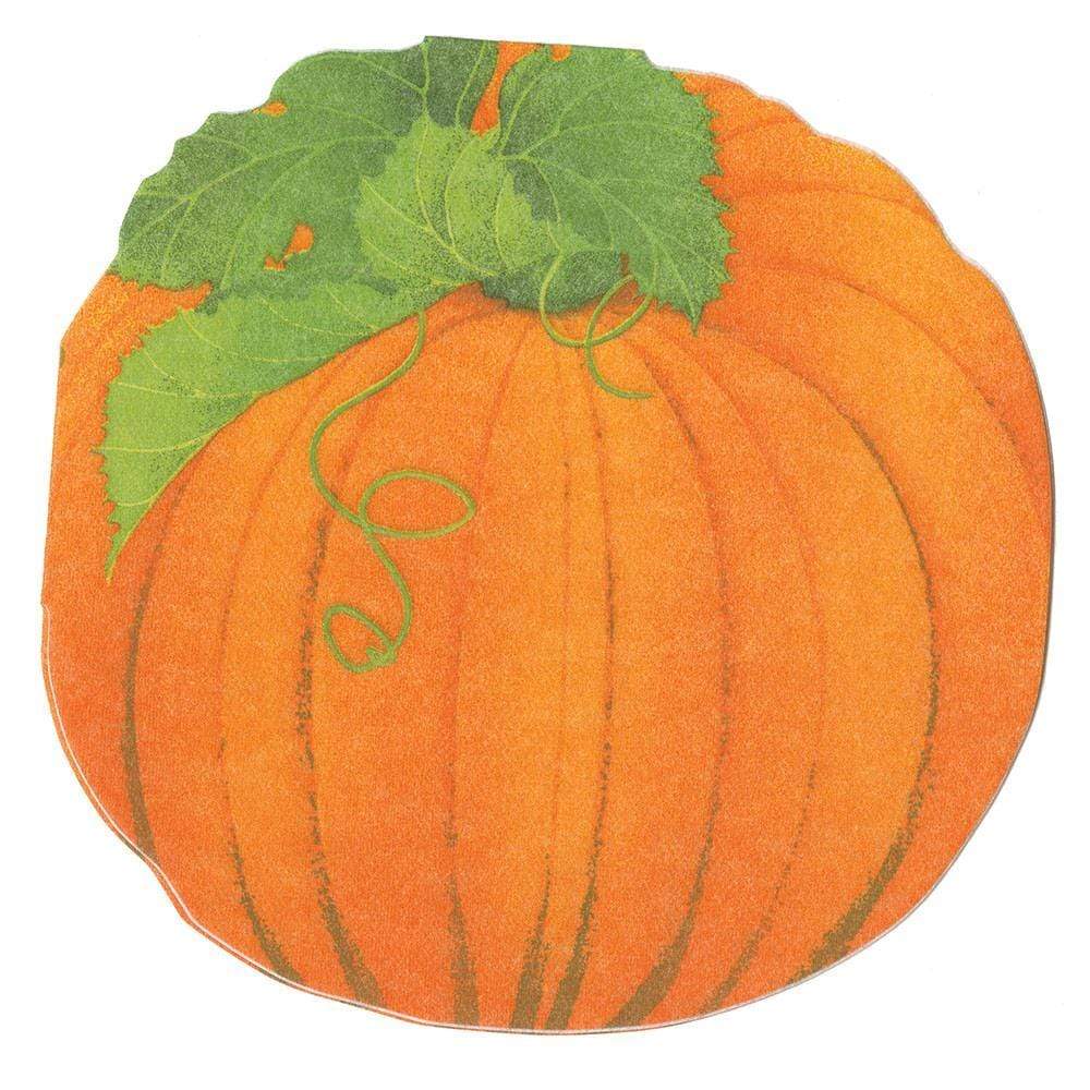 SALE Caspari Pumpkin Die Cut Napkin