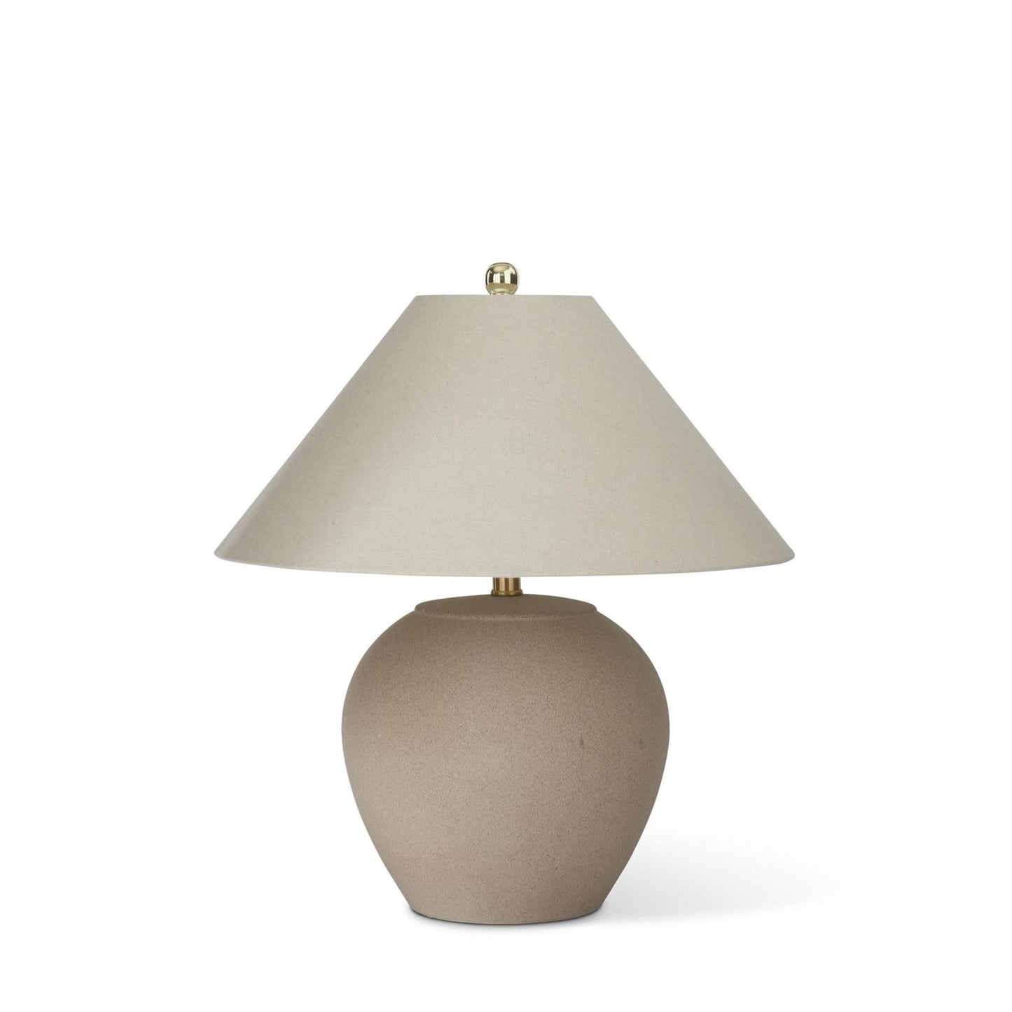 Sand Textured Lamp with Cream Shade