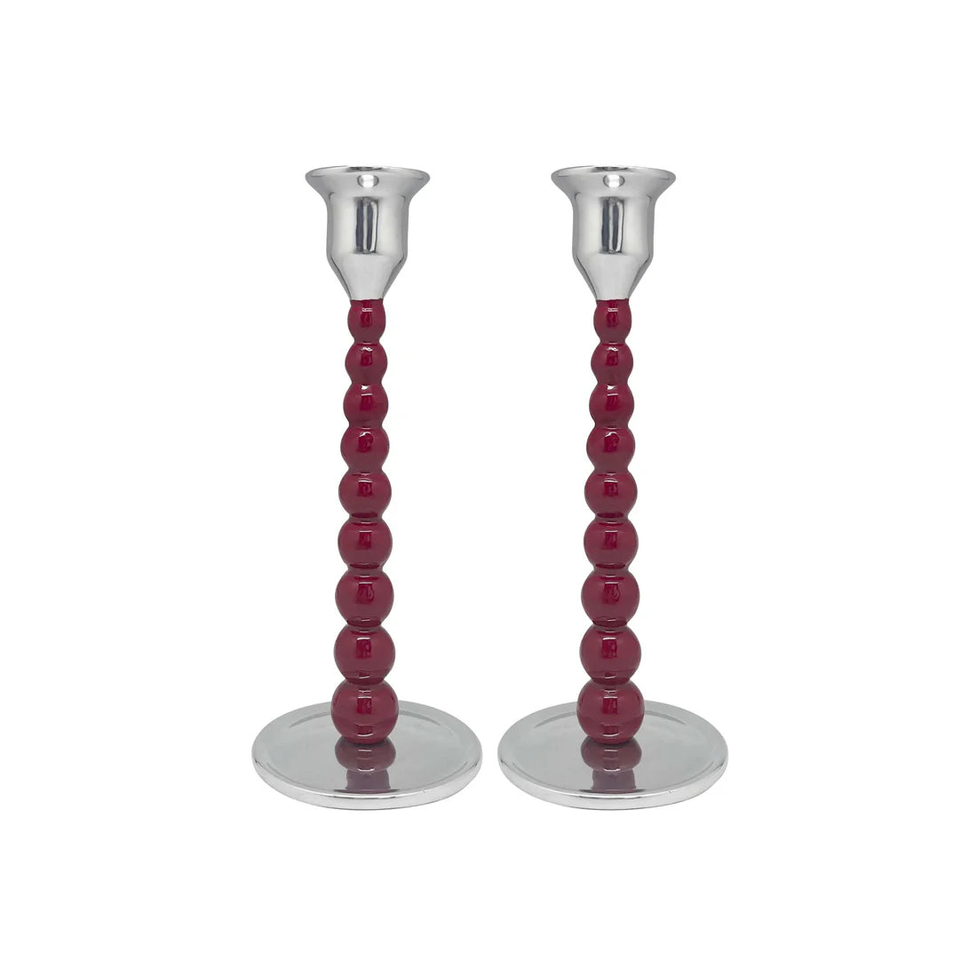 Mariposa Red Pearled Medium Candlestick