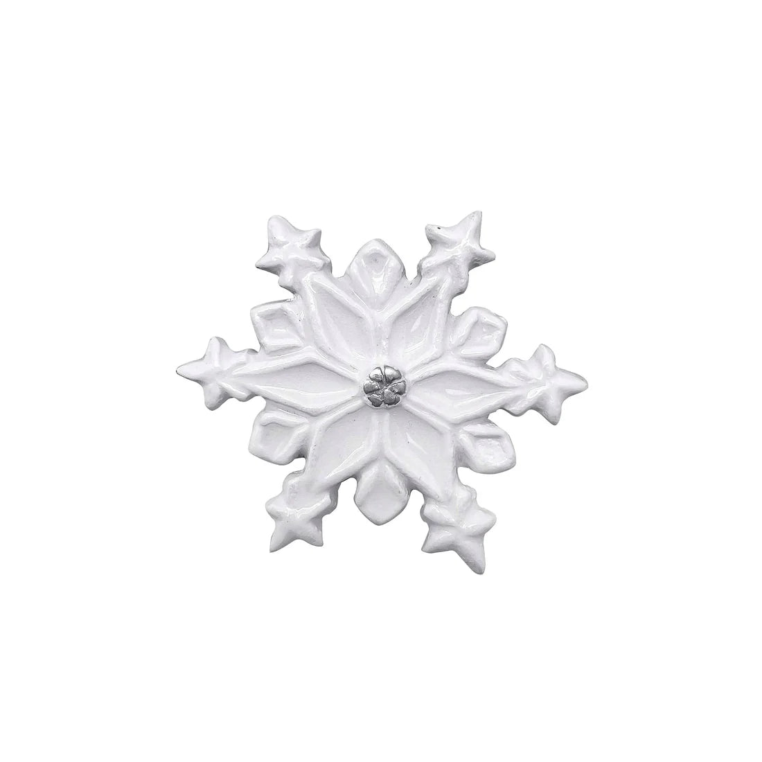 SALE Mariposa White Snowflake Napkin Weight