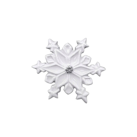 Mariposa White Snowflake Napkin Weight