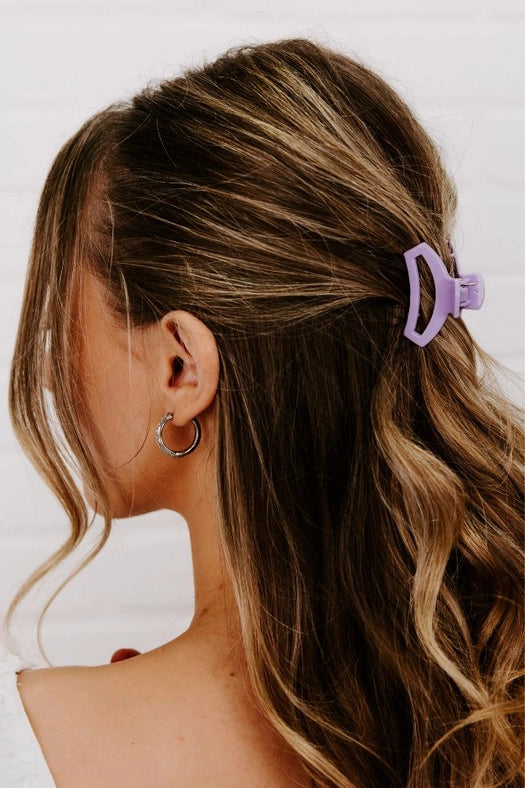 Teleties Lilac Hair Clip Tiny