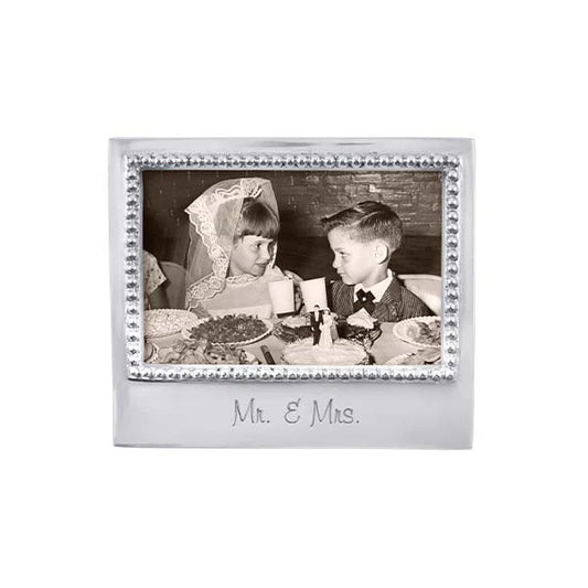 Mariposa Mr. and Mrs. Beaded Frame 4x6