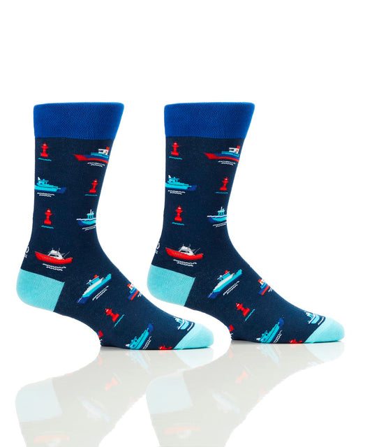 Men's Crew Socks Boats