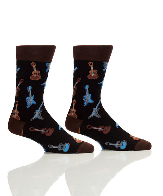 Men's Crew Socks Guitars