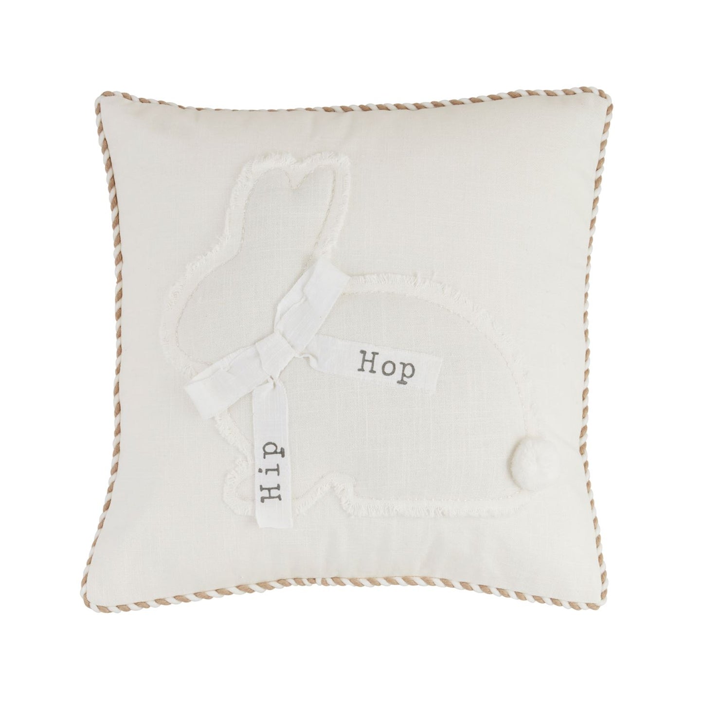 Mudpie Spring Bunny Pillow Square