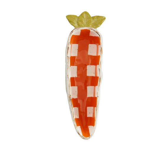 Mudpie Carrot Candy Dish Stripe