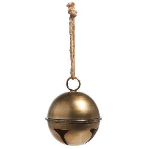 Antique Gold Jingle Bell Ornament 8.5"