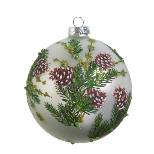 Evergreen Pinecone Ball Ornament