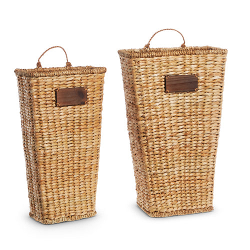 Wicker Wall Basket Large