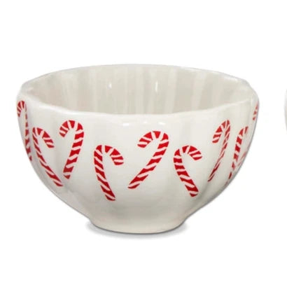 Candy Cane Ceramic Dipping Dish