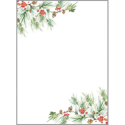 Gina B. Designs Holiday Memo Pad Pine Bough Border