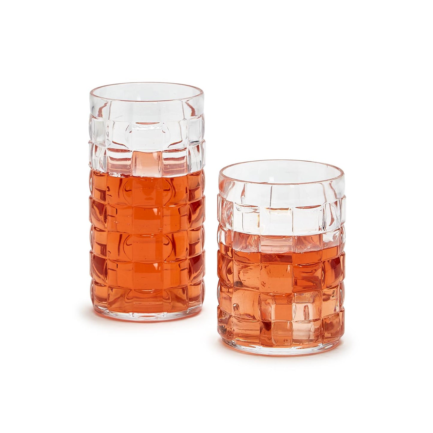 Cube Drinking Glass Double Old Fashion