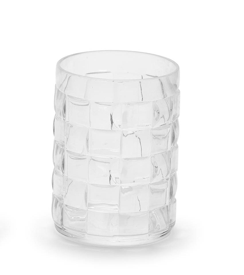 Cube Drinking Glass Double Old Fashion