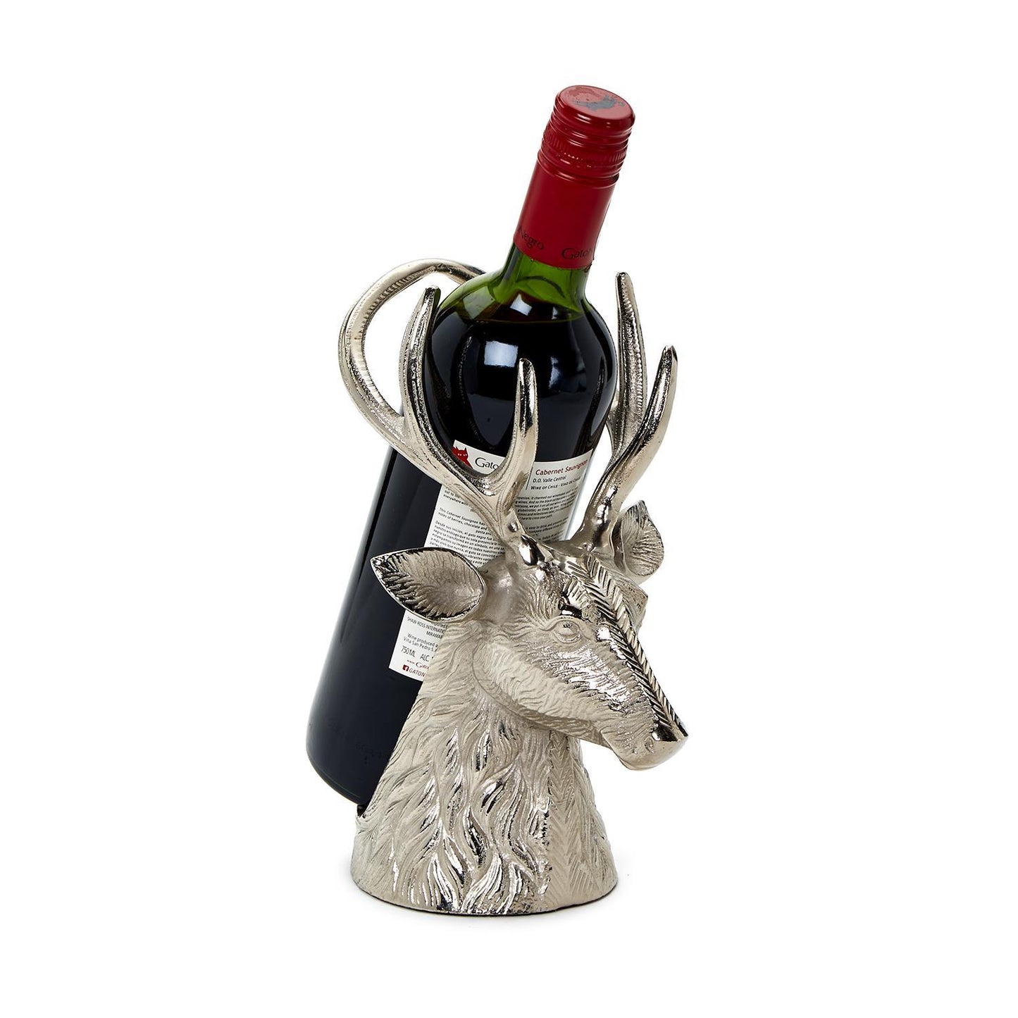 Silver Stag Bottle Holder