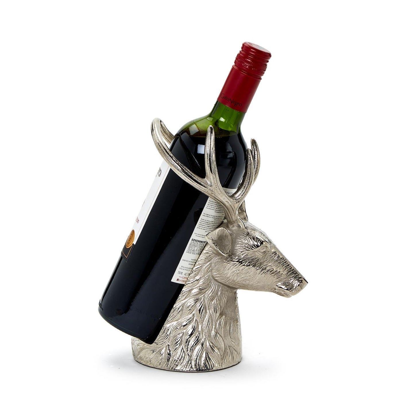 Silver Stag Bottle Holder