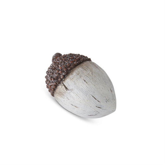 Wood Grain Acorn with Glitter Top 3.5"