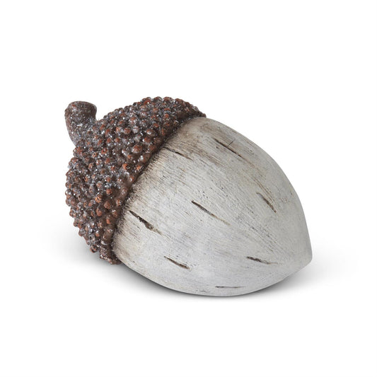 Wood Grain Acorn with Glitter Top 5.75"