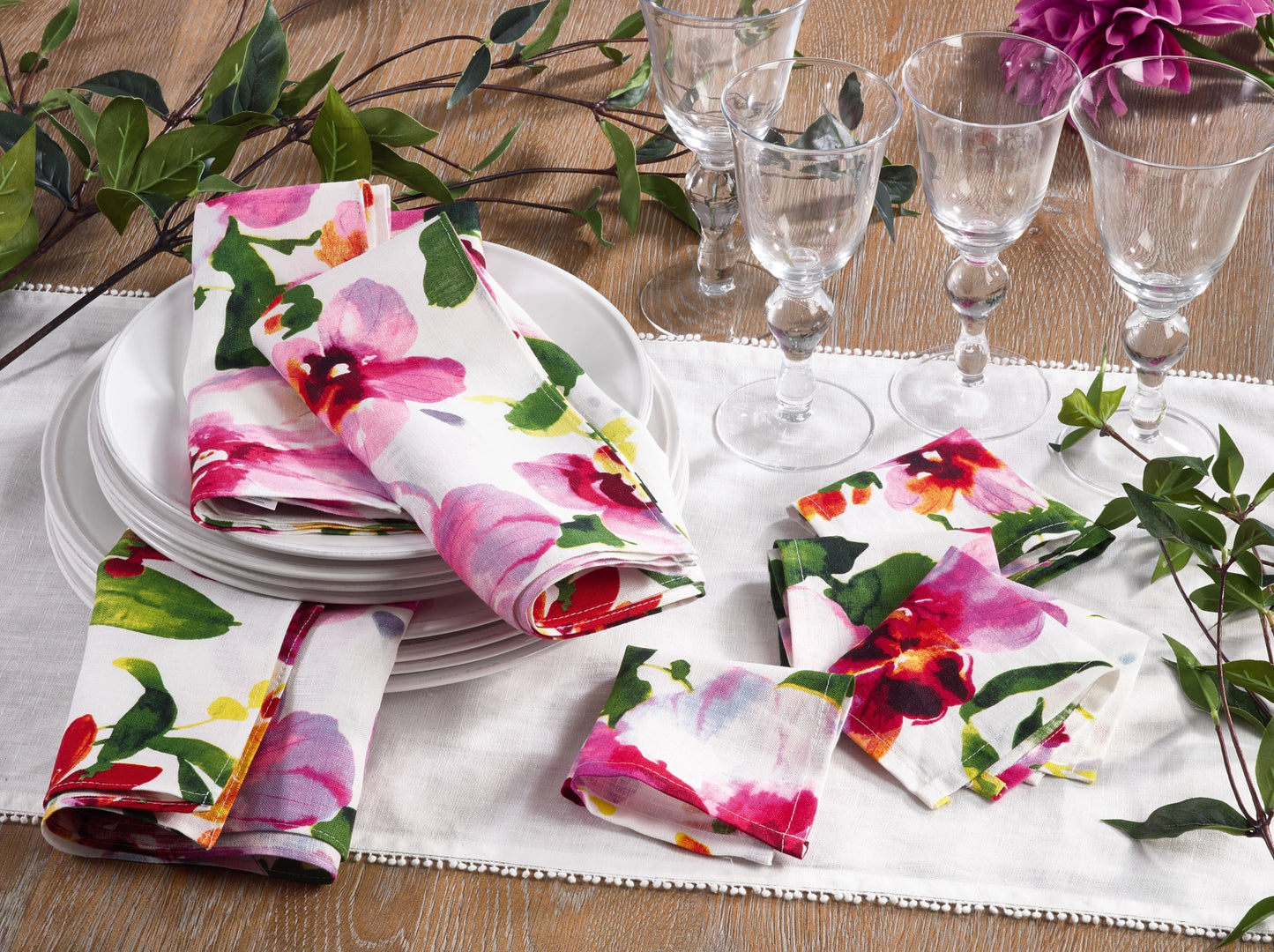 Floral Design Cocktail Napkin