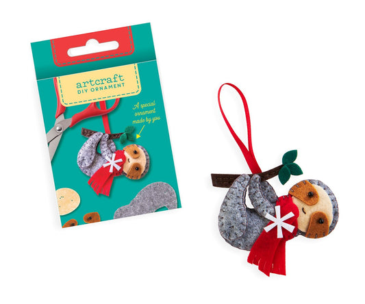 DIY Felt Ornament Kit Sloth