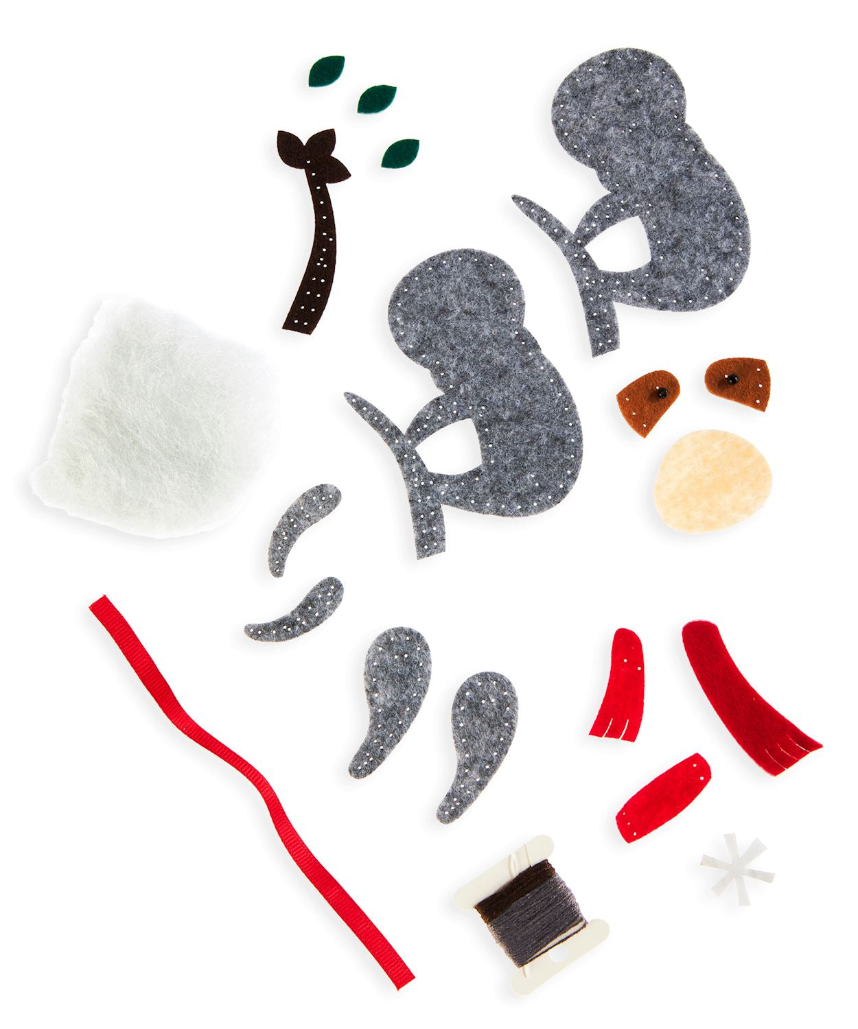 DIY Felt Ornament Kit Sloth