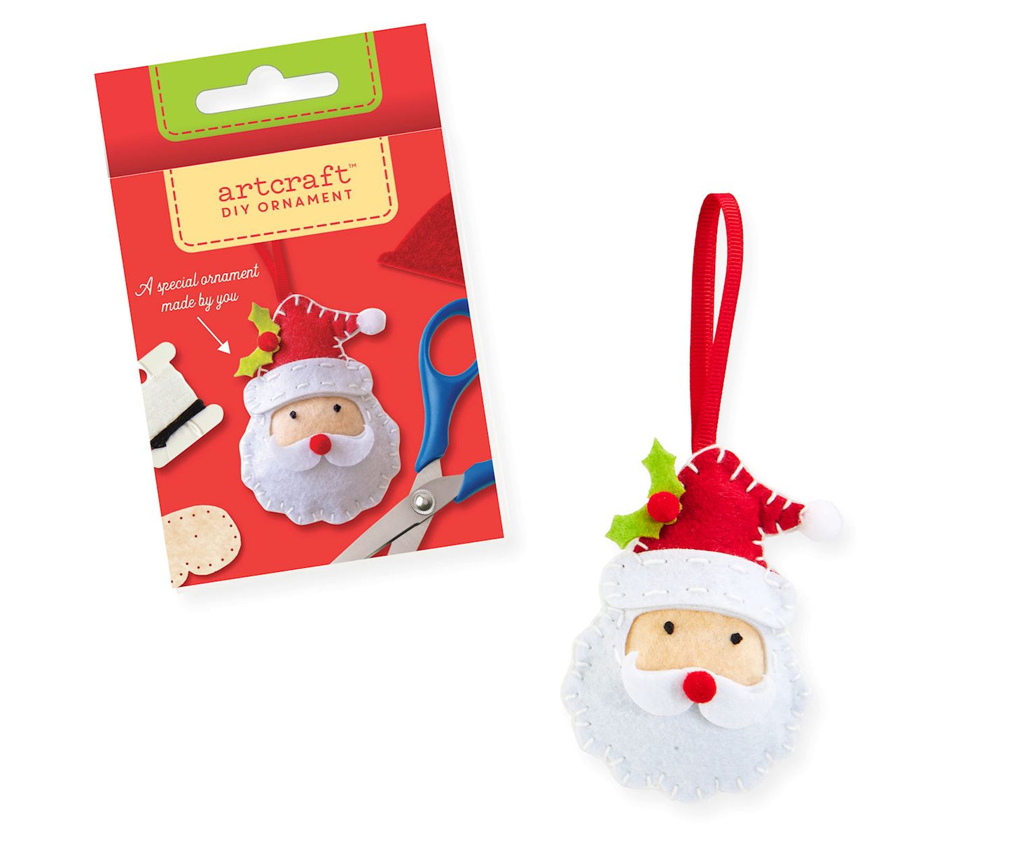 DIY Felt Ornament Kit Santa Claus