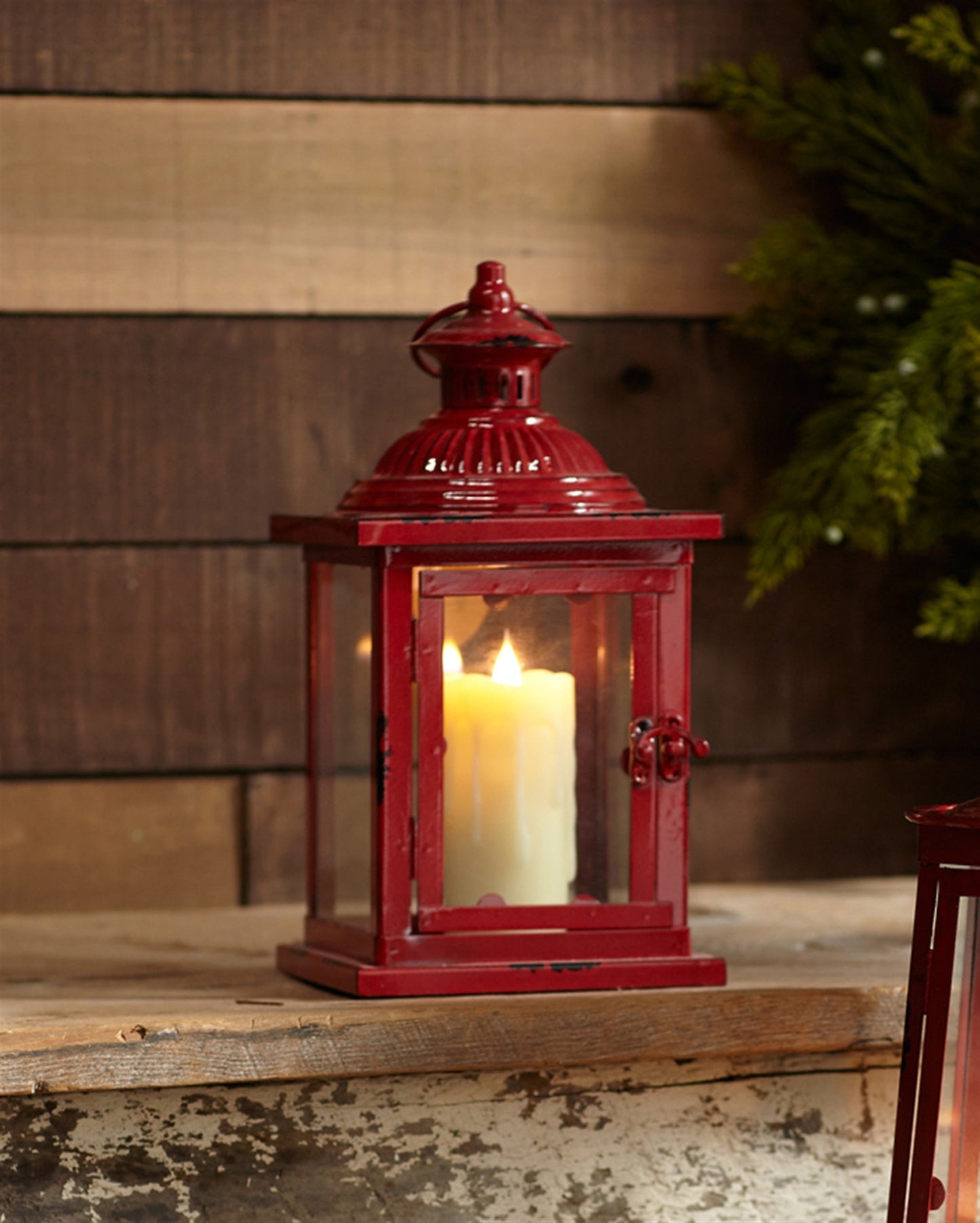 Red Metal Lantern