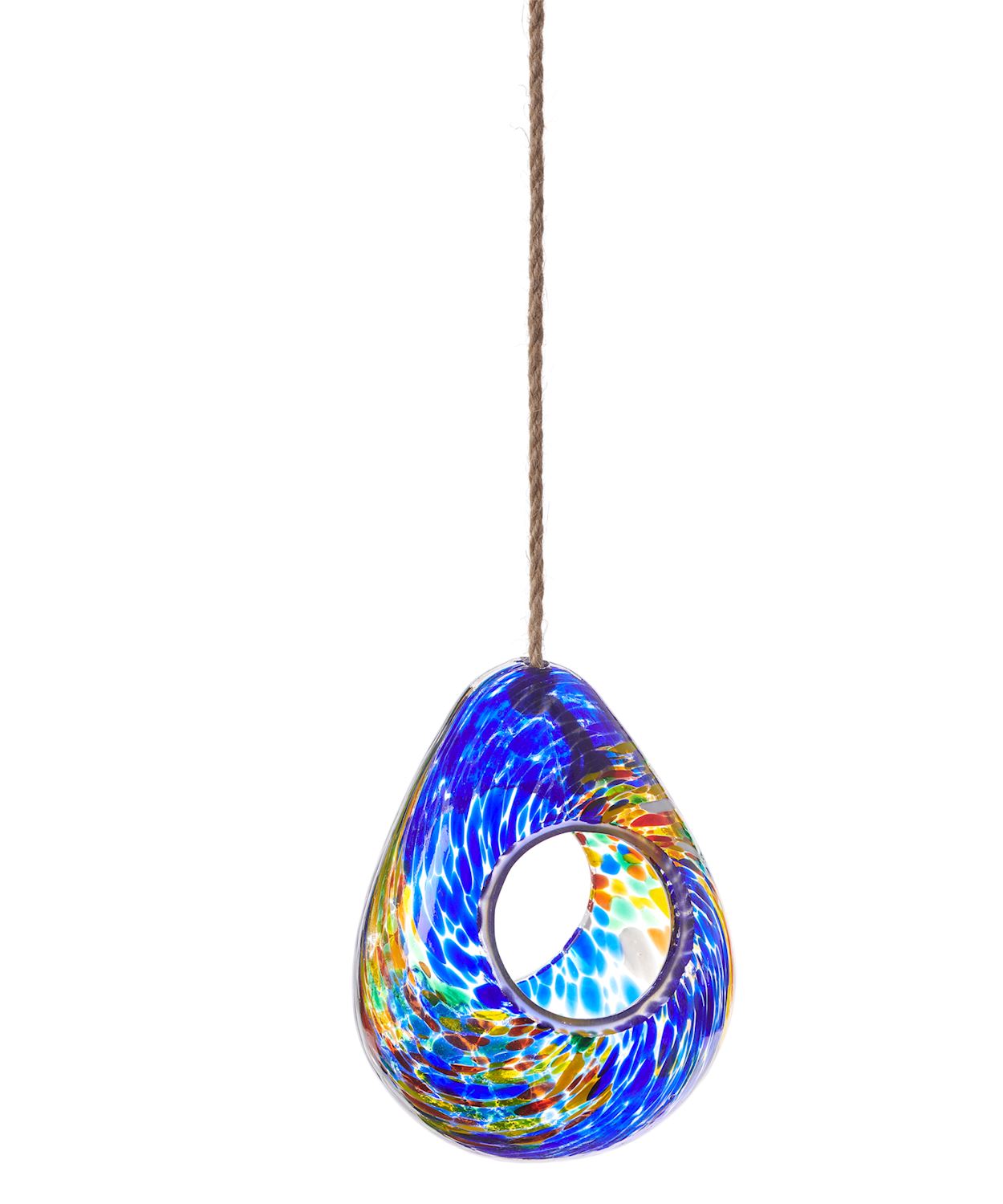 Glass Teardrop Bird Feeder