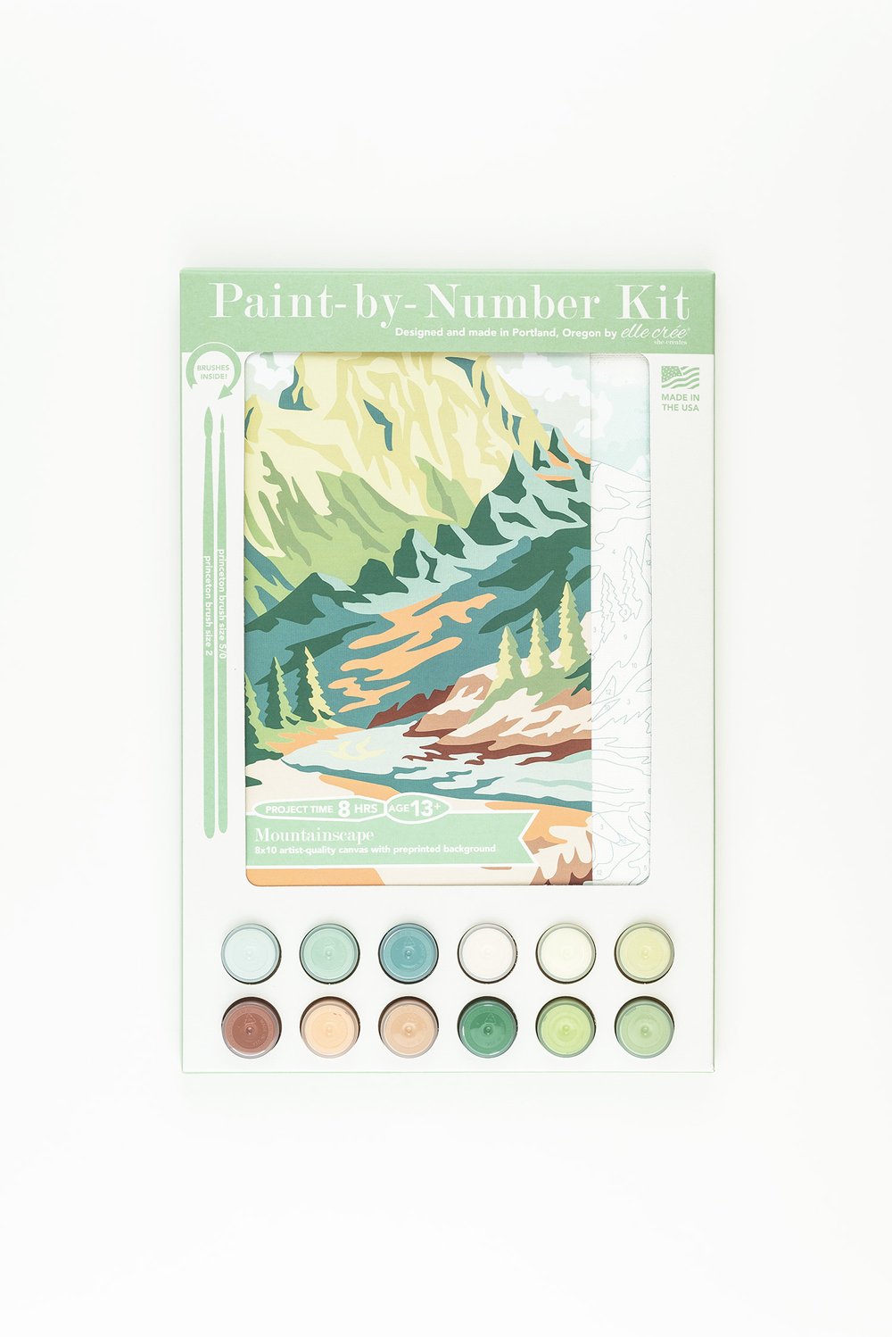 Paint-by-Number Kit Mountainscape