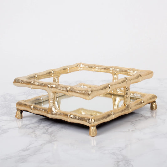 Bamboo Cocktail Napkin Tray