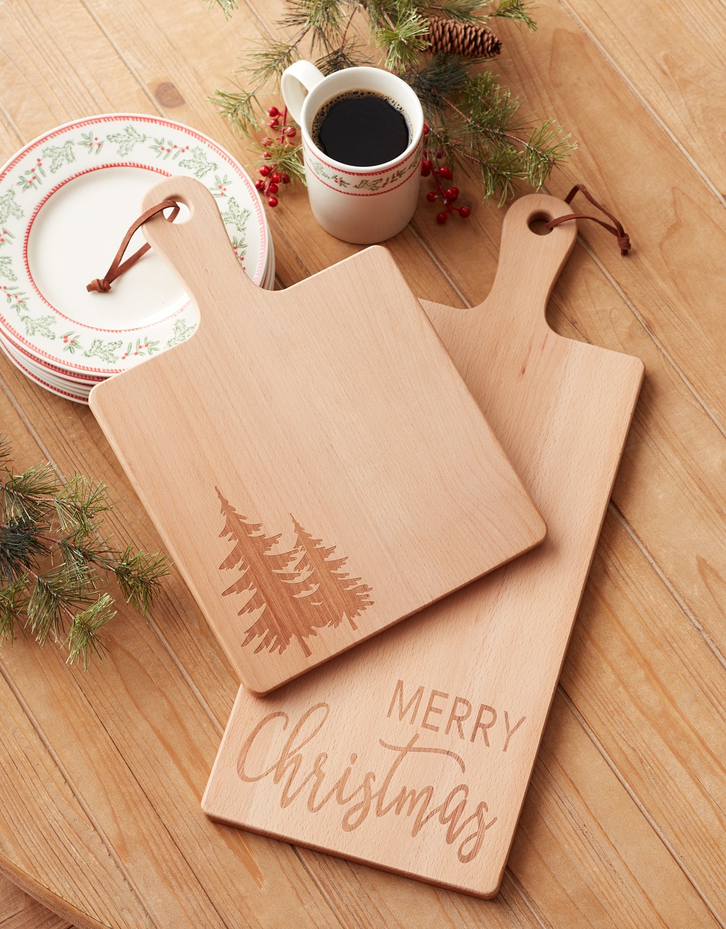 Cutting Board with Merry Christmas Large