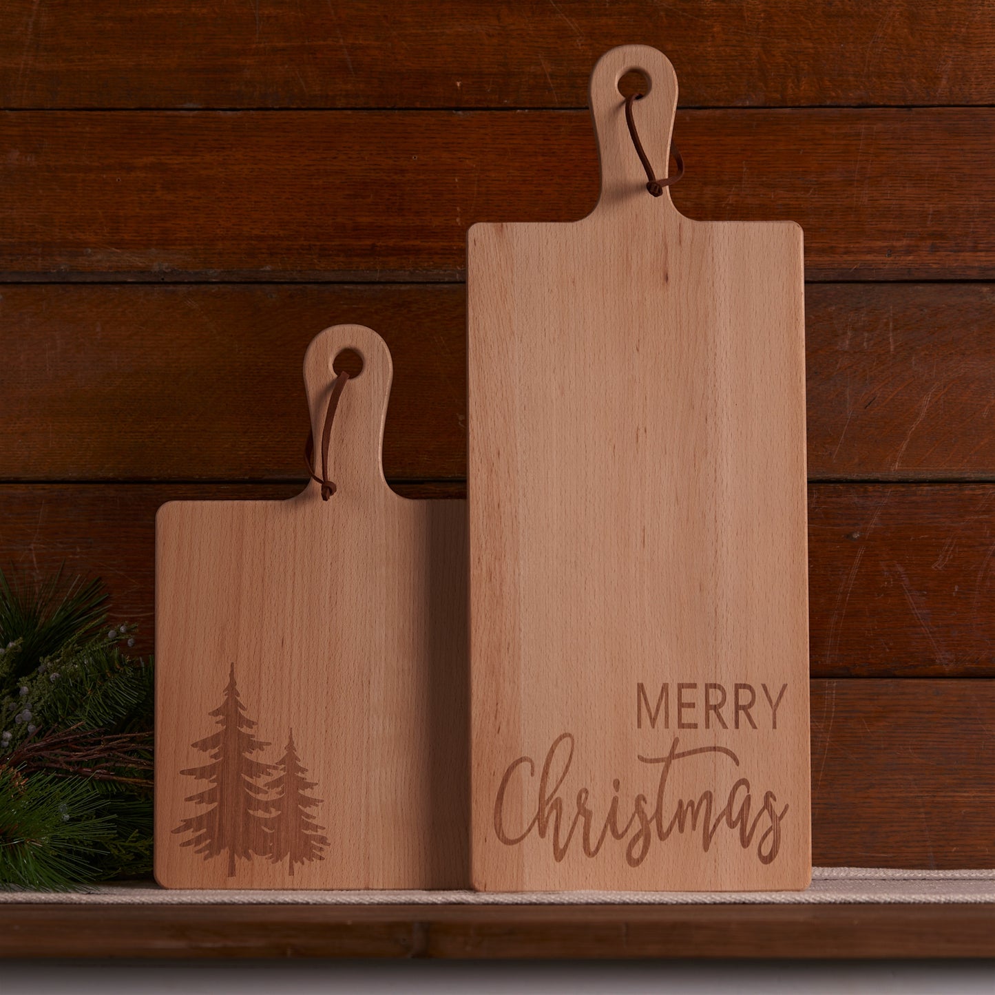 Cutting Board with Merry Christmas Large