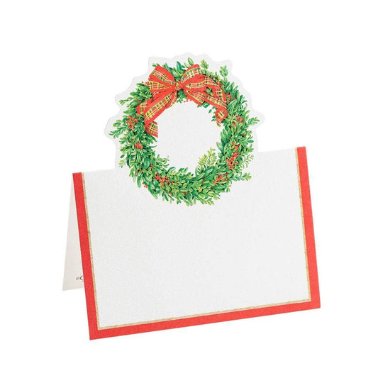 Caspari Boxwood & Berries Place Cards