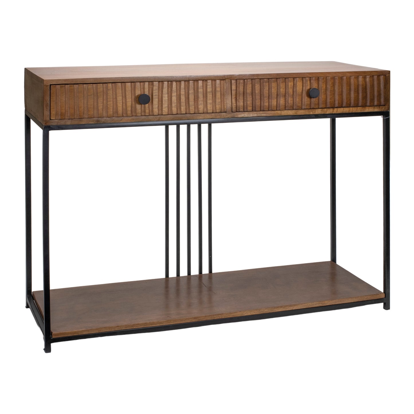 Iron and Wood Console Table