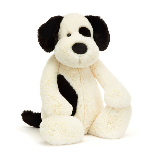 Jellycat Bashful Black & Cream Puppy Really Big