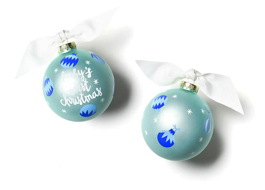 Coton Colors Baby's First Christmas Ornament Blue