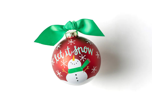 Coton Colors Let It Snow Glass Ornament