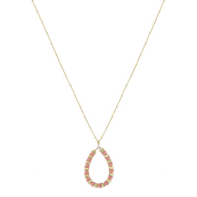 Meghan Browne Crew Pink Necklace