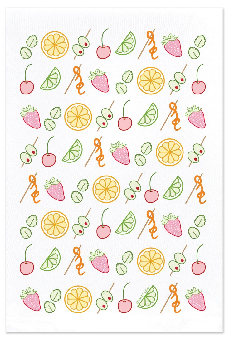 Coast & Cotton Fruit Cocktail Towel