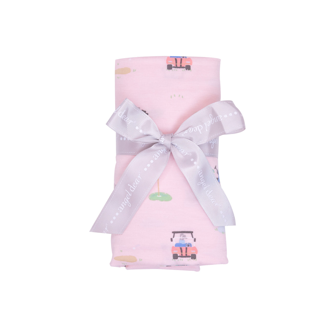 Angel Dear Swaddle Blanket Golf Carts Pink Blanket