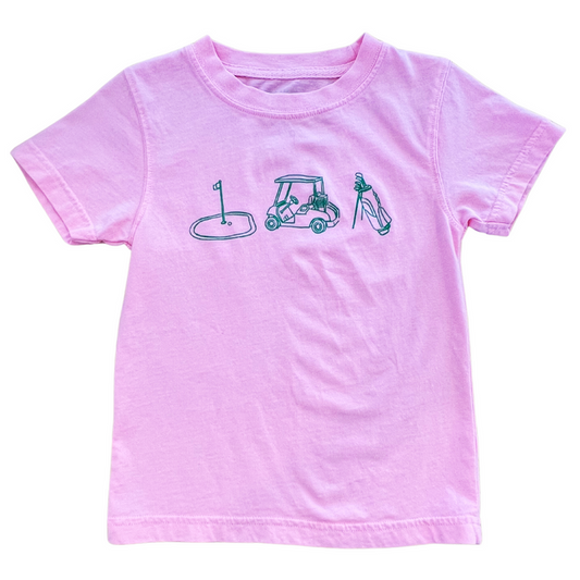 SALE Light Pink Golf Trio T-shirt 2T